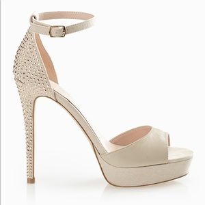 Beige Suede Studded Aldo Pumps